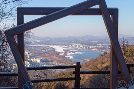 경기도 설경여행지, 눈 덮인 한강을 감상할 수 있는 ‘하남 검단산