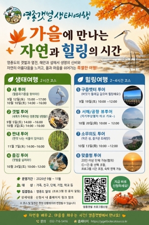 영종도 갯벌·철새를 만나는 생태여행… 주민이 직접 만드는 관광콘텐츠